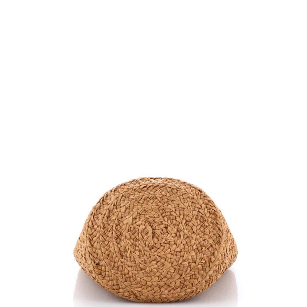 Saint Laurent Panier Basket Shopper Raffia Small Brown - Picture 4 of 7